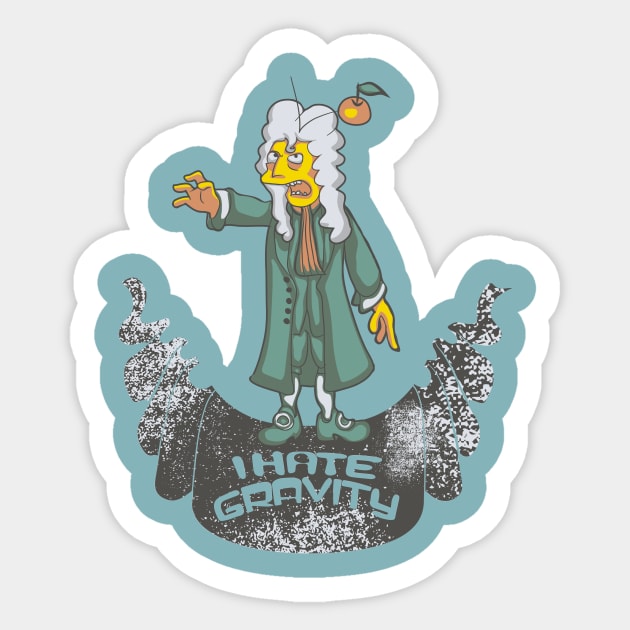 I HATE THE GRAVITY Sticker by sambukino